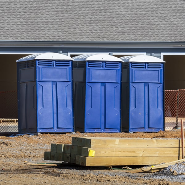 what is the maximum capacity for a single portable toilet in Halltown Missouri